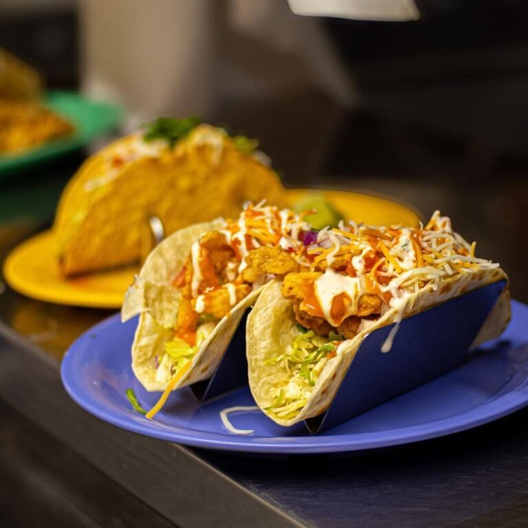 VIP Buffalo Shrimp Tacos